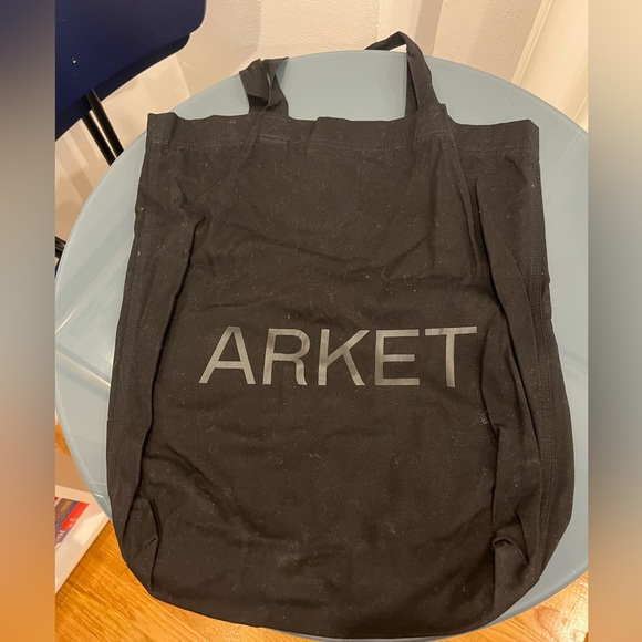 Arket Accessories - Arket Dark Black Large Tote Fabric